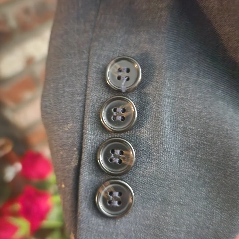 Ralph Lauren Charcoal Gray Wool Suit Blazer Jacket Size 50R